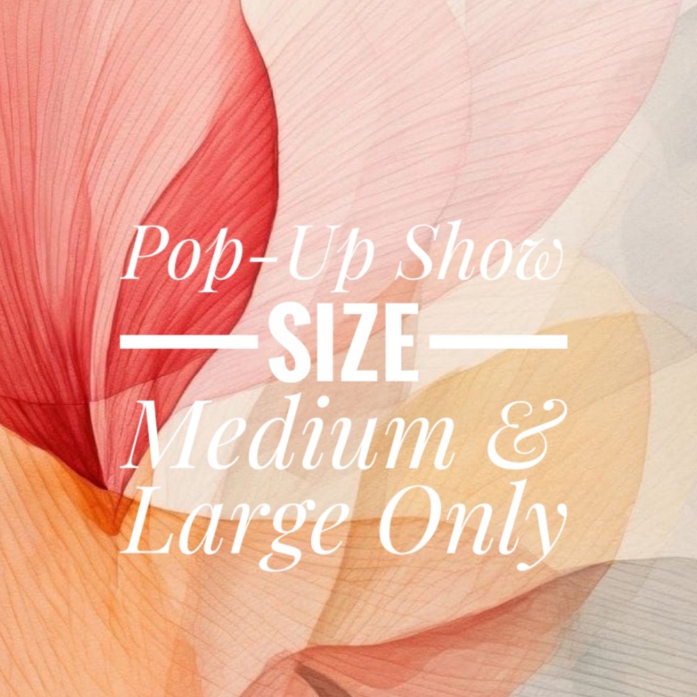 Like 2B Notified for exclusive size show.